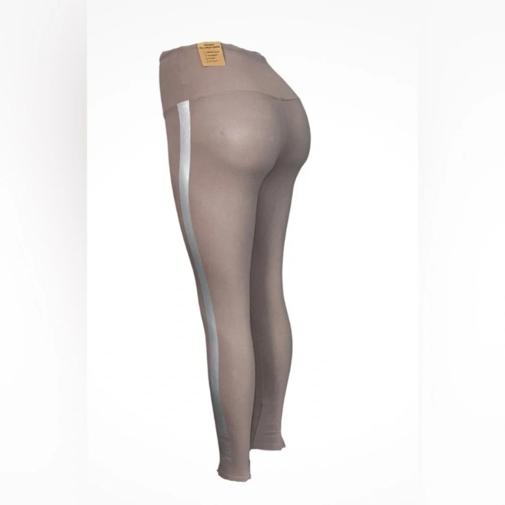 Victoria's Secret Pink Active High Waist Full Length Cotton Legging Coffee NWT S - Picture 4 of 9